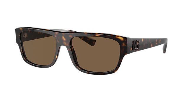 Dolce&Gabbana DG4455 57 Dark Brown & Havana Sunglasses 
