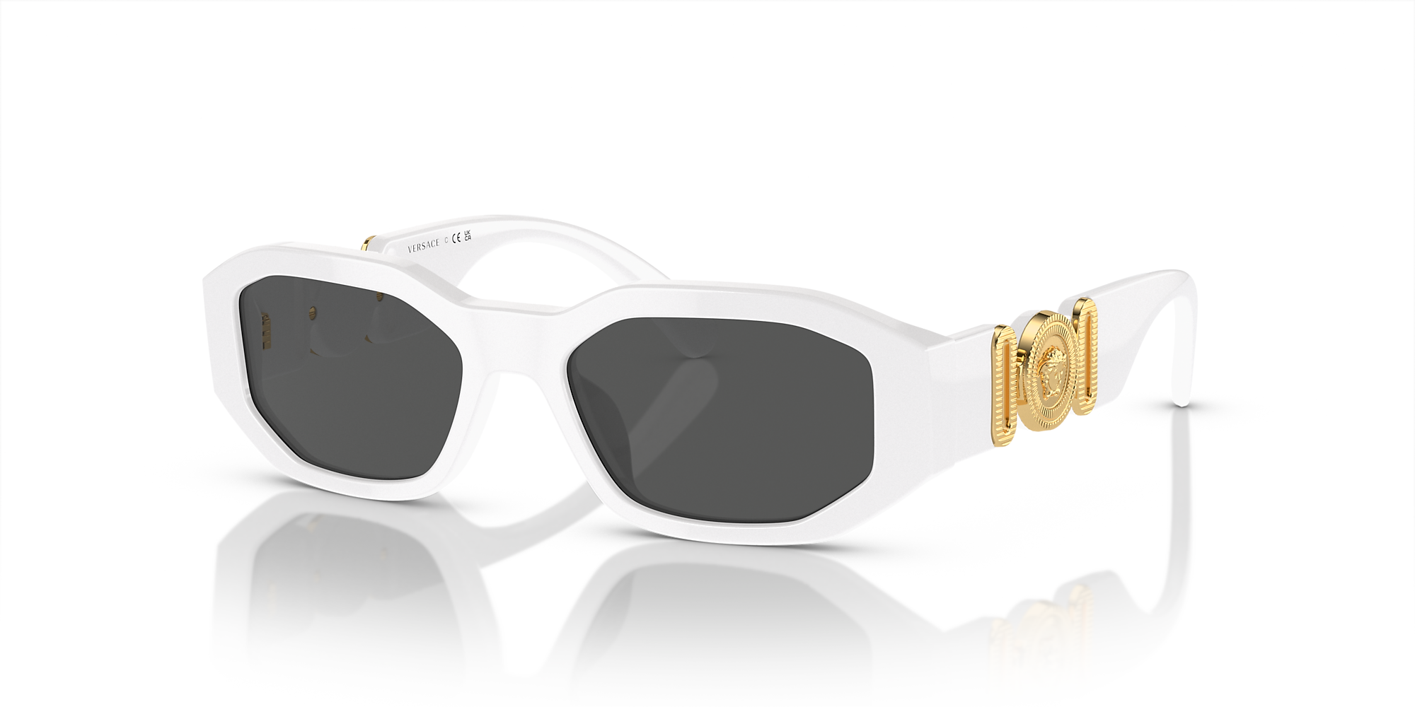 Versace VK4429U Kids 48 Dark Grey & White Sunglasses Sunglass Hut USA