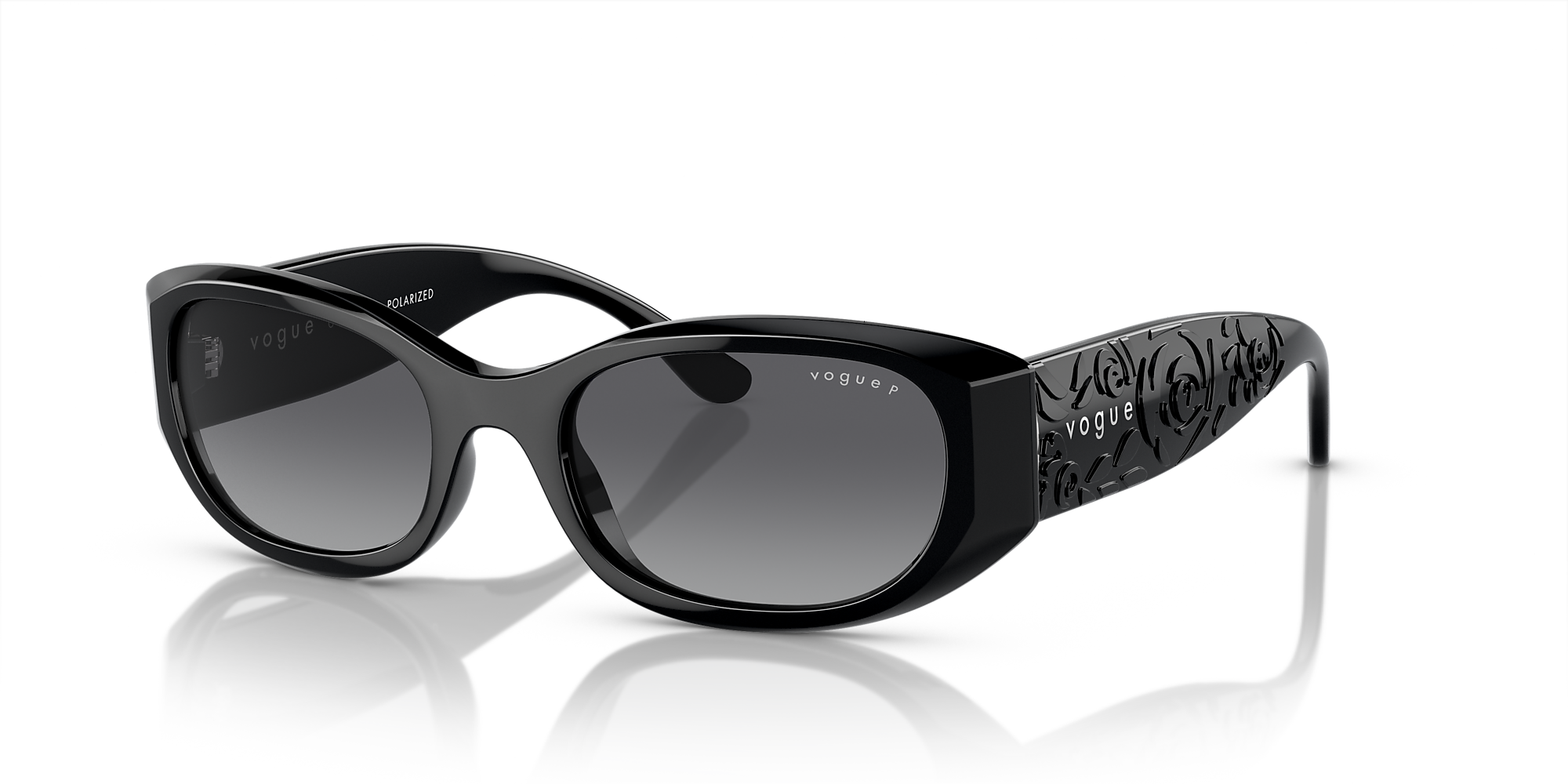 Vogue Eyewear VO5525S 52 Polarized Grey Gradient & Black Polarized
