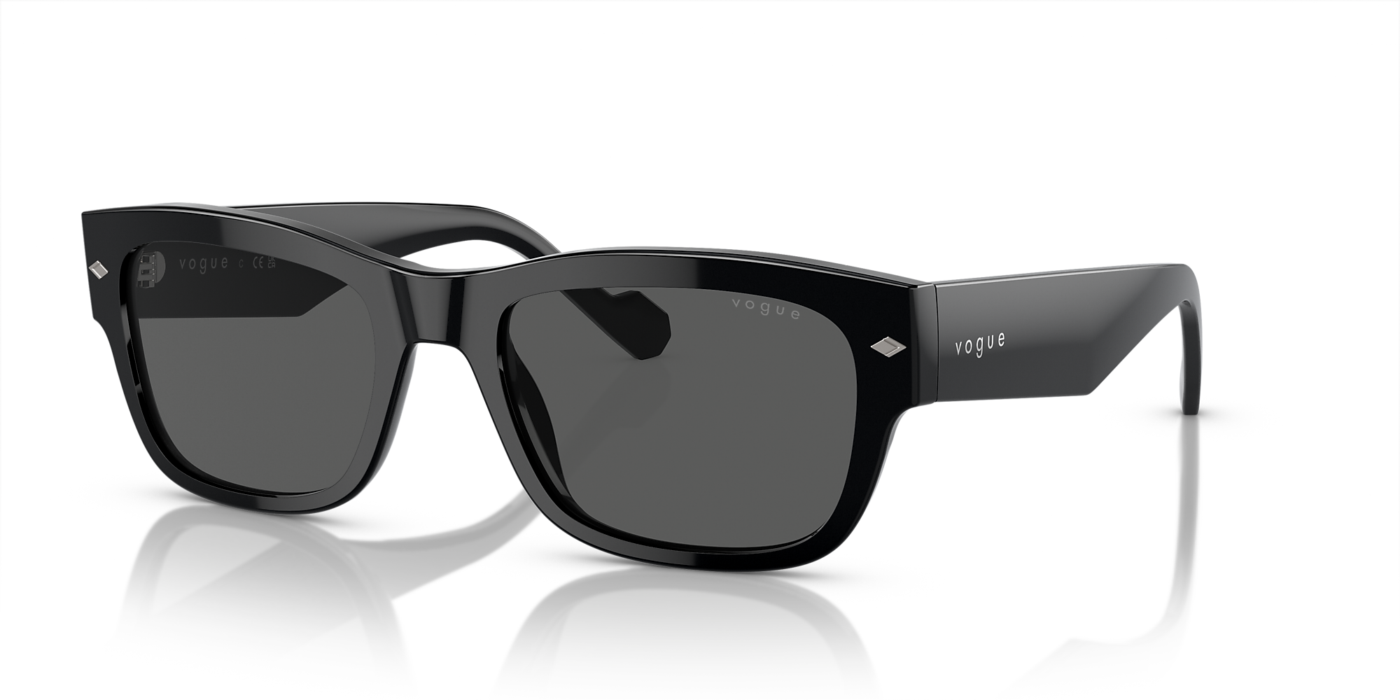 Vogue Eyewear VO5530S 55 Dark Grey & Black Sunglasses Sunglass Hut USA