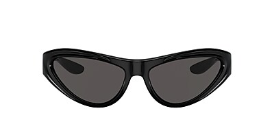 Dolce&Gabbana DG6190 60 Dark Grey & Black Sunglasses | Sunglass 