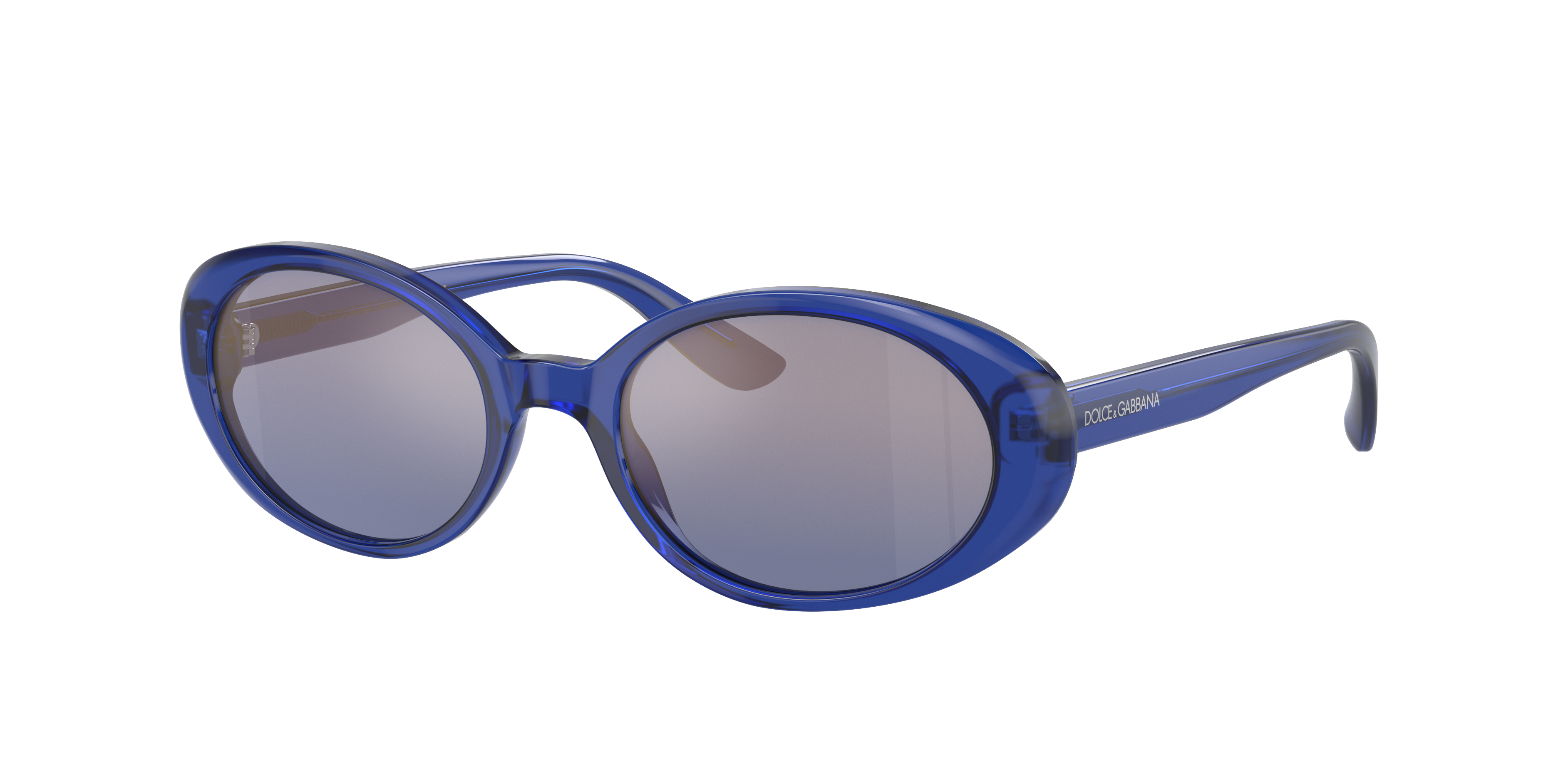 Dolce & Gabbana Dolce&gabbana Woman Sunglass Dg4443 In Blue Mirror Gradient Gold