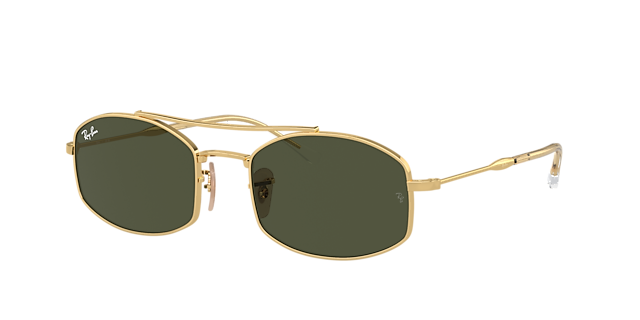 Ray-Ban RB3719 51 Green & Gold Sunglasses | Sunglass Hut USA