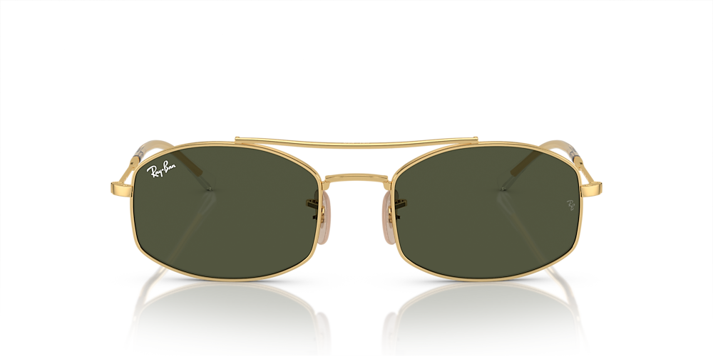 Ray-Ban RB3719 54 Green & Gold Sunglasses | Sunglass Hut USA