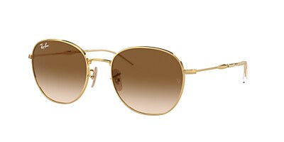 Ray-Ban RB3809 55 Light Brown & Gold Sunglasses | Sunglass Hut USA