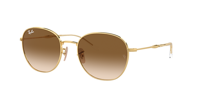 Ray-Ban RB3809 53 Light Brown & Gold Sunglasses | Sunglass Hut