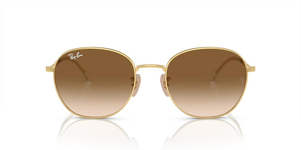 Ray-Ban RB3809 53 Light Brown & Gold Sunglasses | Sunglass Hut USA