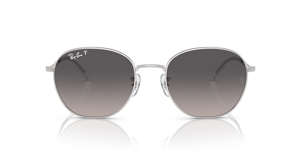 Ray-Ban RB3809 55 Grey & Silver Polarized Sunglasses | Sunglass