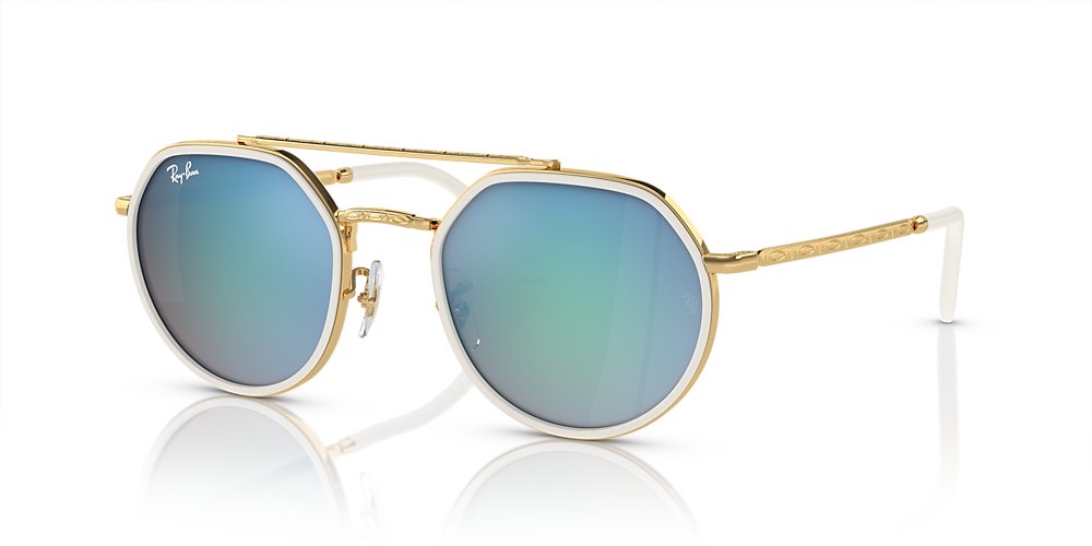Ray-Ban RB3765 53 Blue & Gold Sunglasses