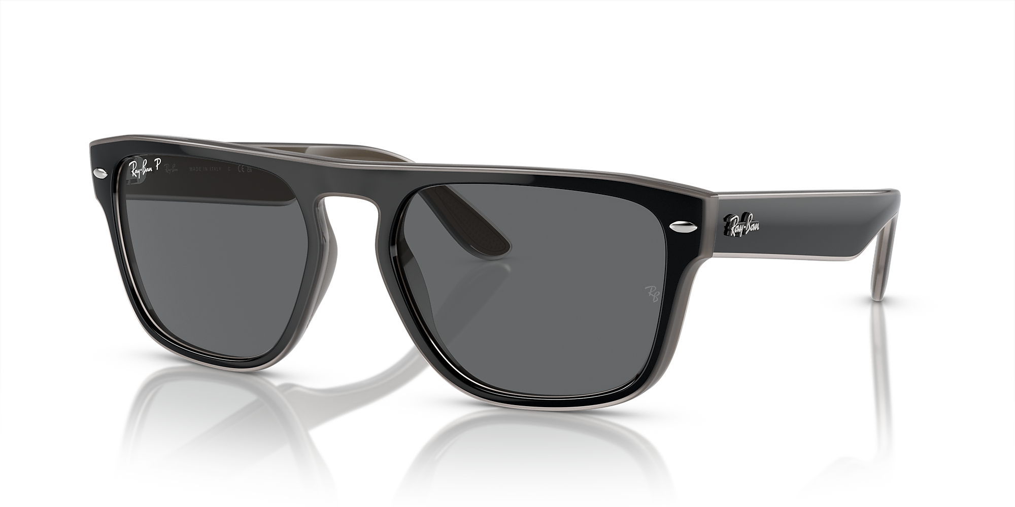 RayBan RB4407 57 Dark Grey & Black & Light Grey & Transparent Grey