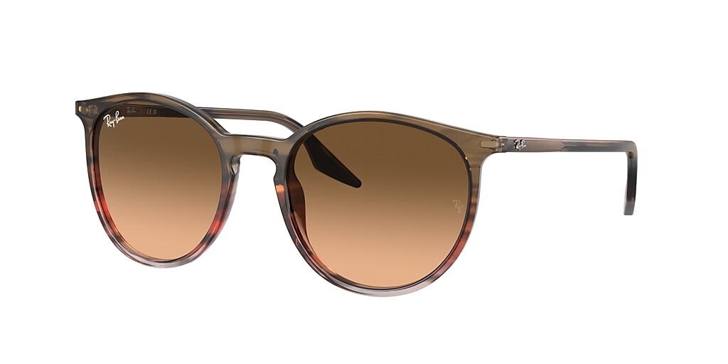 Ray-Ban RB2204 51 Pink/Black & Striped Brown & Red Sunglasses ...