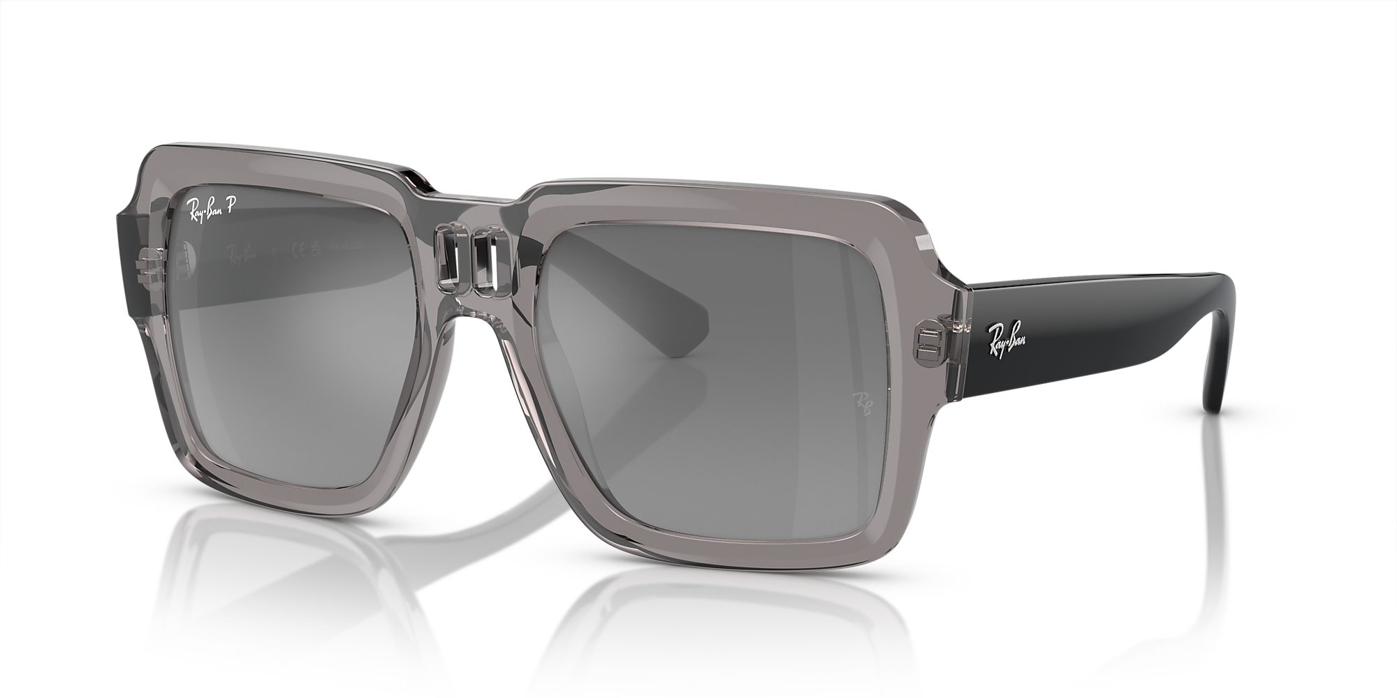 RayBan RB4408 Magellan BioBased 54 Silver/Grey & Transparent Grey