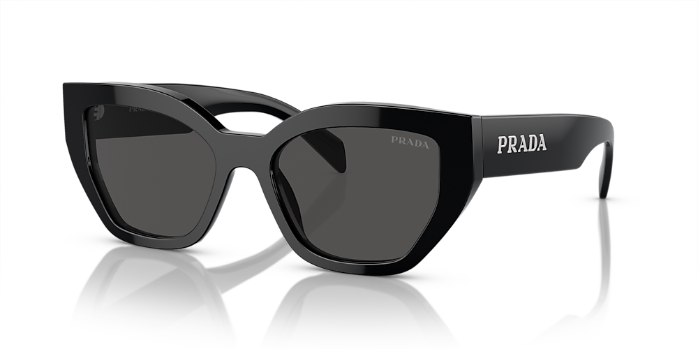 Prada PR A09S 53 Dark Grey & Black Sunglasses | Sunglass Hut USA