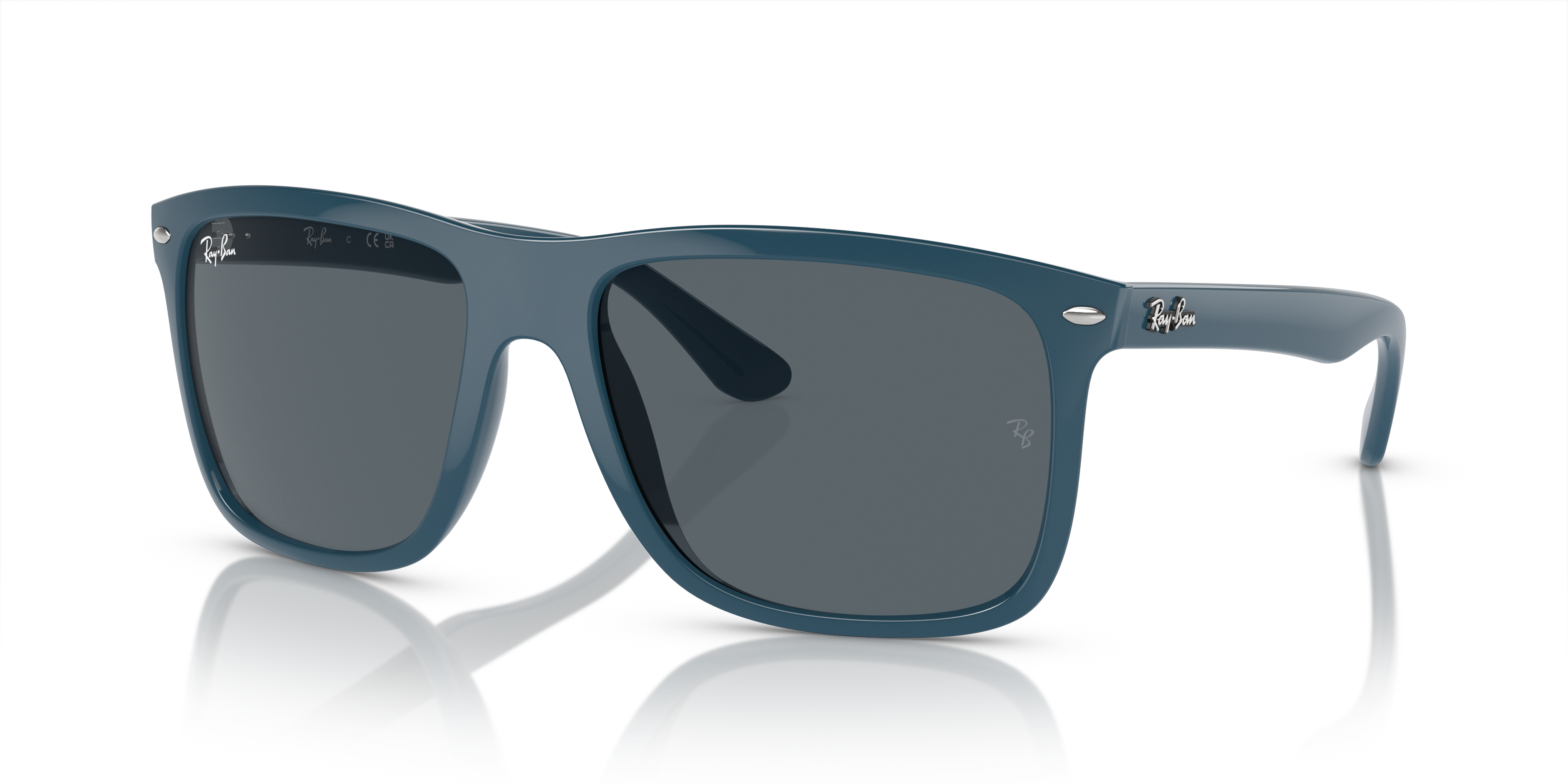 Ray-Ban RB0707S 50 Dark Blue & Transparent Grey Polarised Sunglasses | Sunglass  Hut Australia