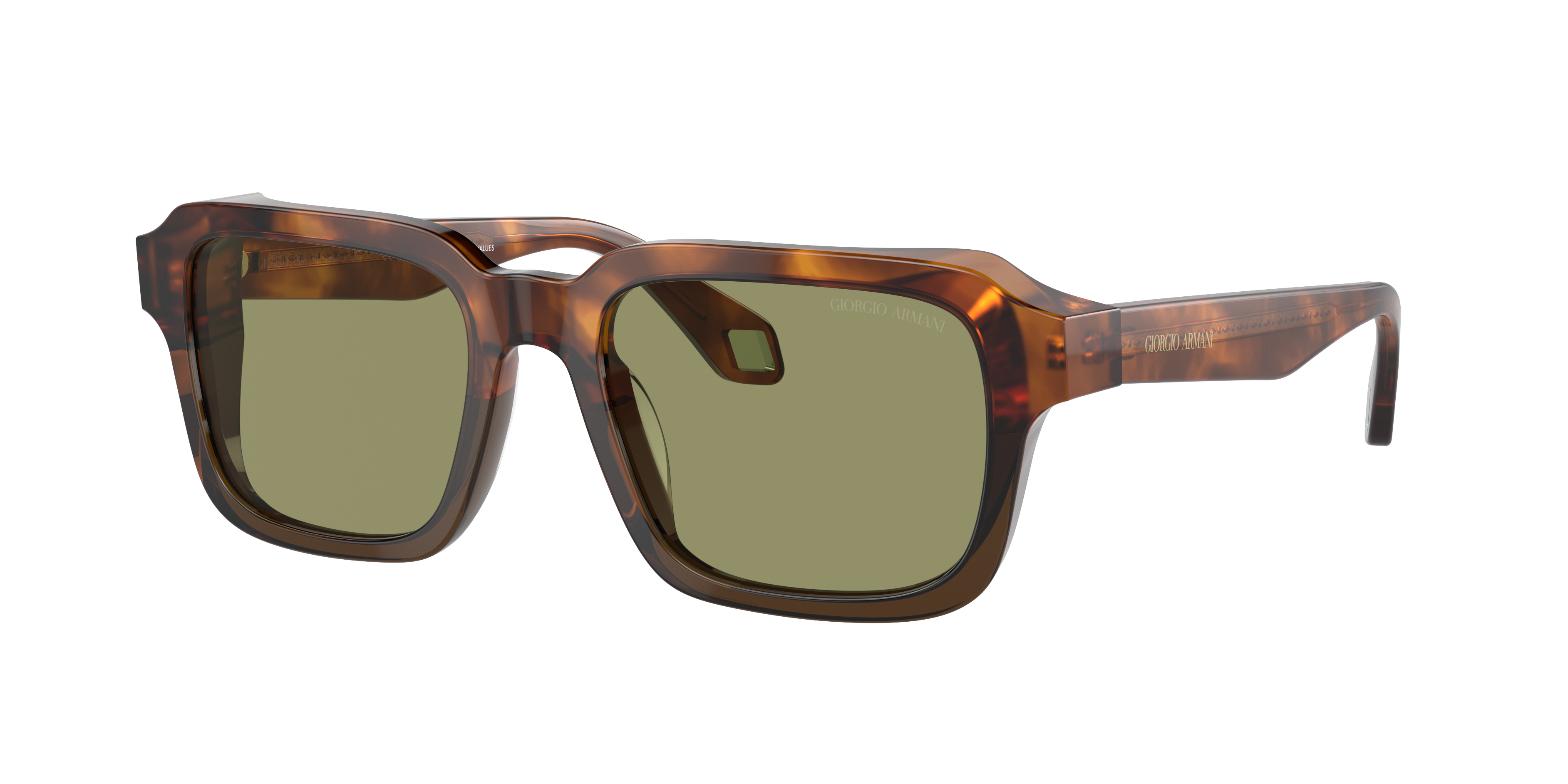 Shop Giorgio Armani Man Sunglass Ar8194u In Green