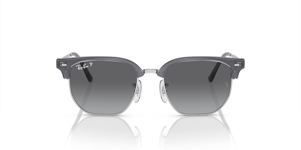 Ray-Ban RB9116S New Clubmaster Kids 47 Grey & Opal Blue On Silver 