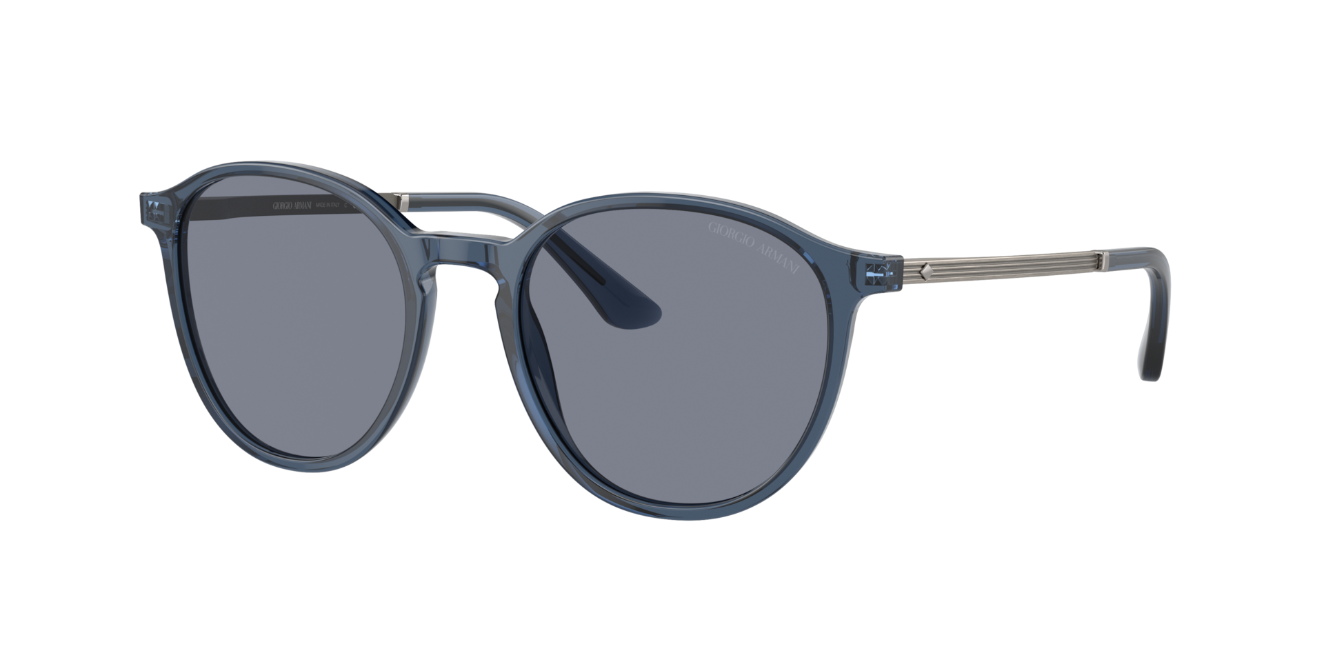 Giorgio Armani Man Sunglass AR8196 -  Frame color: Trasparent Blue, Lens color: Blue