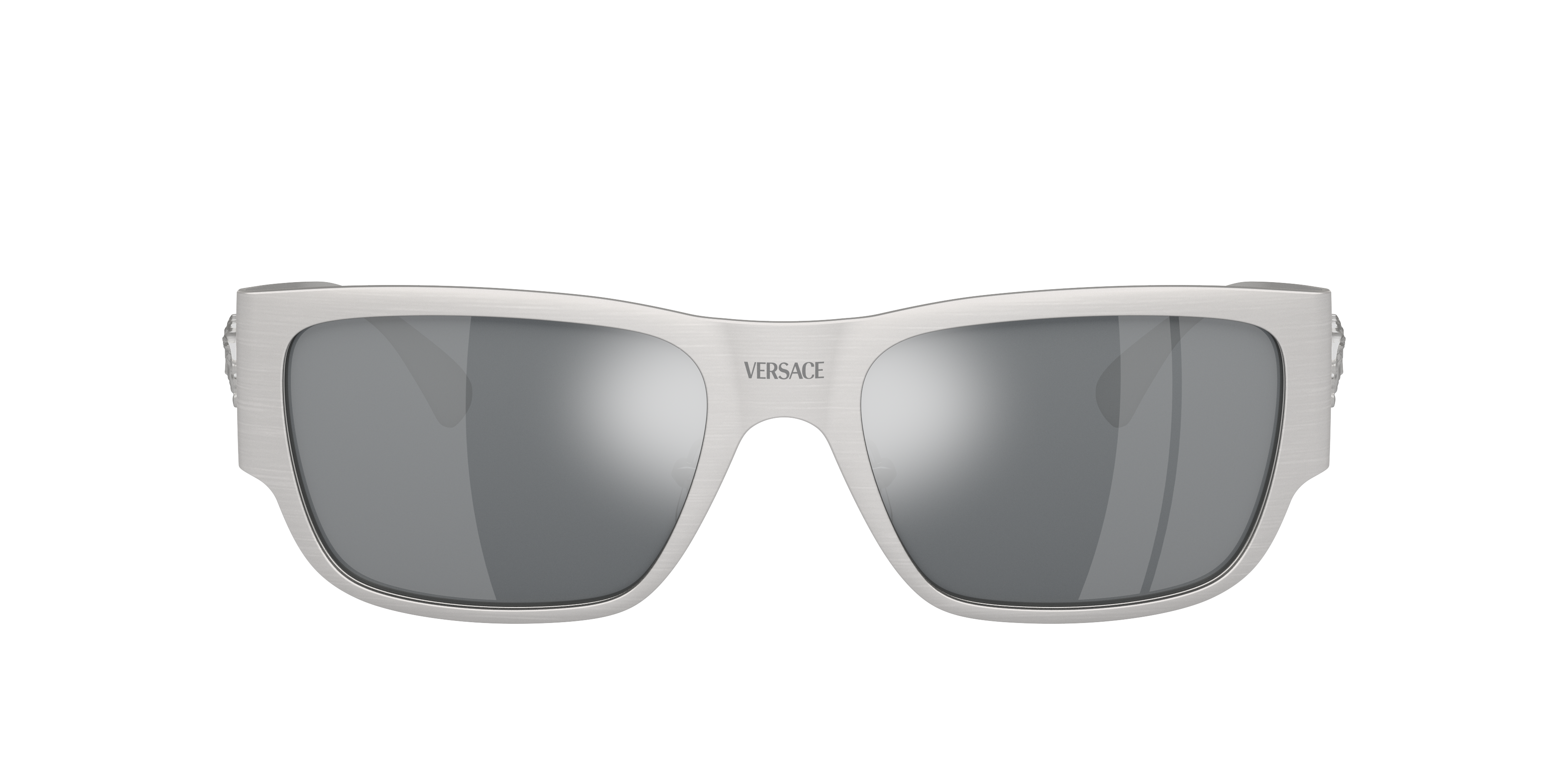 Versace Man Sunglasses Ve2262 In Light Grey Mirror Black