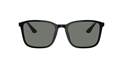 Giorgio Armani AR8197 55 Grey & Black Sunglasses | Sunglass Hut USA