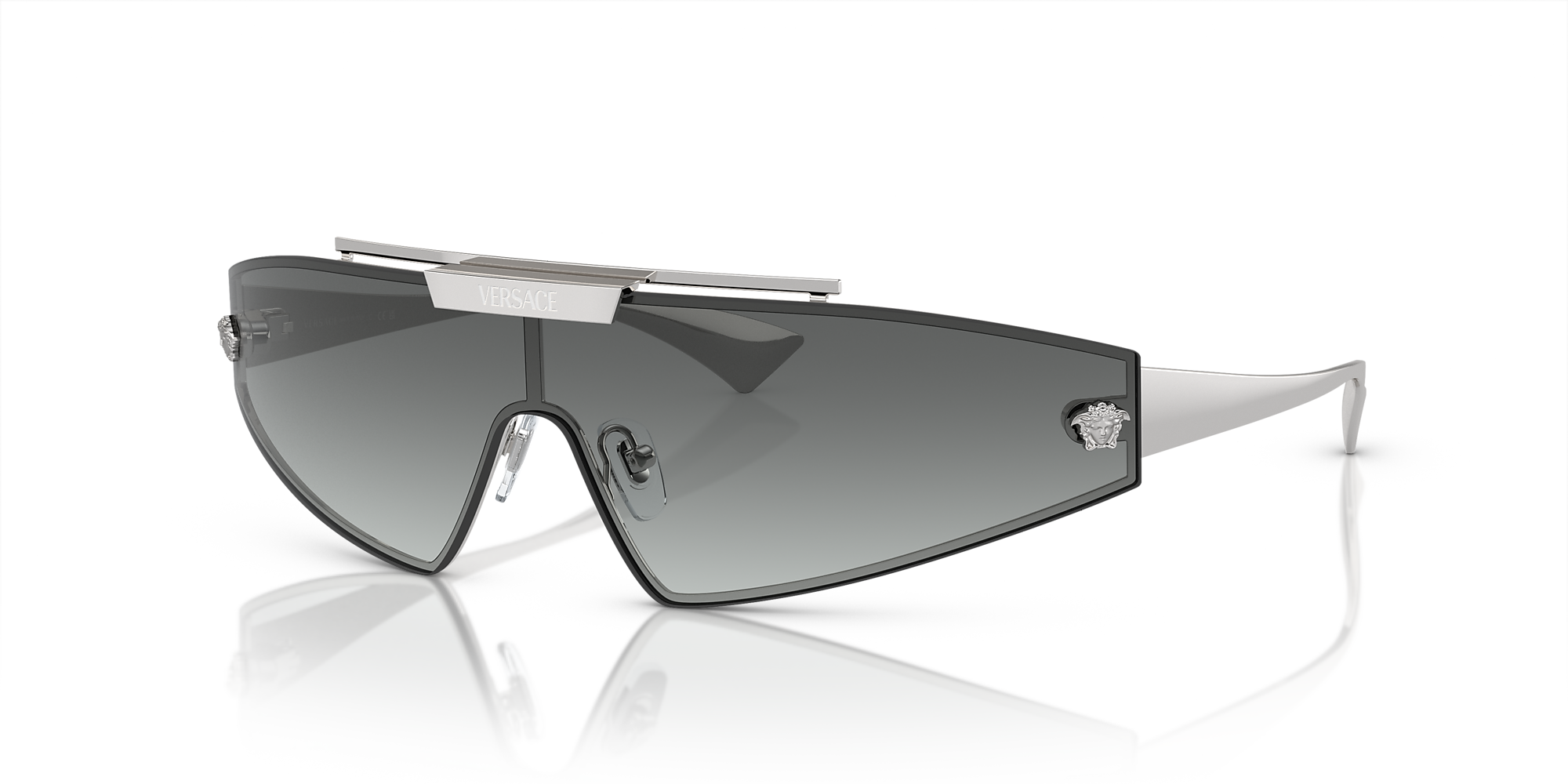 Versace VE2265 01 Grey Gradient & Silver Sunglasses Sunglass Hut USA