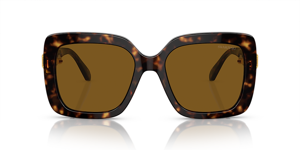 Swarovski SK6001 55 Polarized Brown & Havana Polarized Sunglasses 