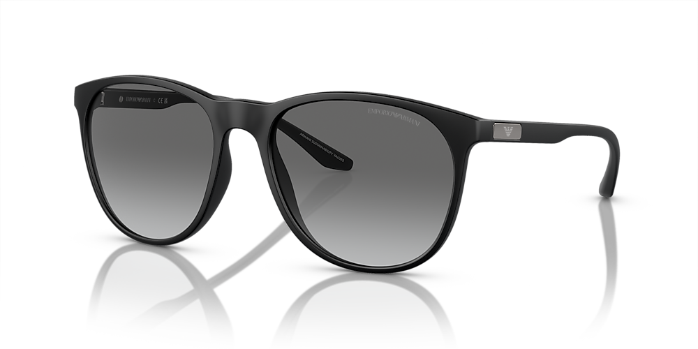 Emporio Armani EA4210 56 Gradient Grey & Matte Black Sunglasses