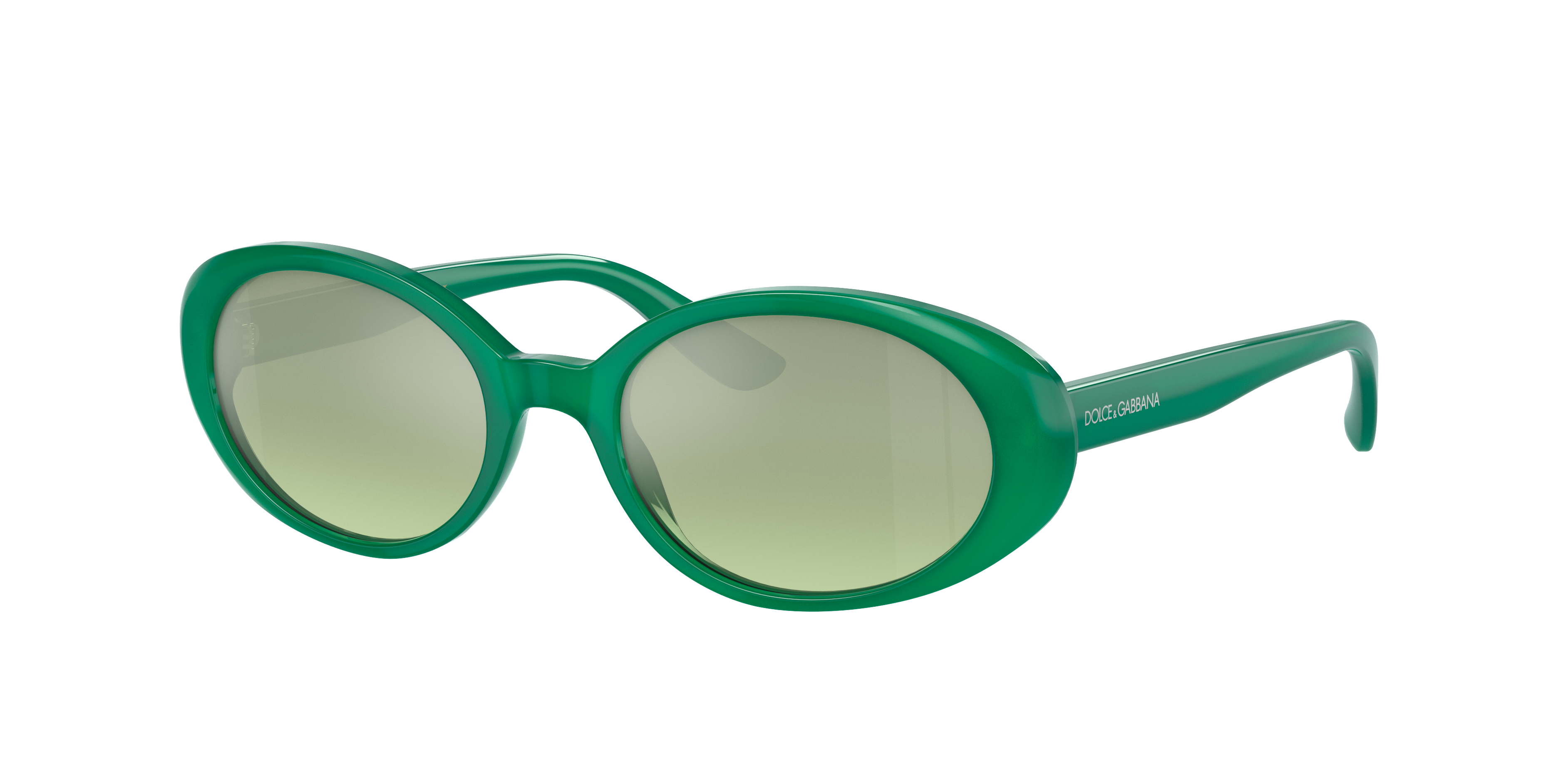 Dolce & Gabbana Dolce&gabbana Woman Sunglass Dg4443 In Green Mirror Silver Gradient