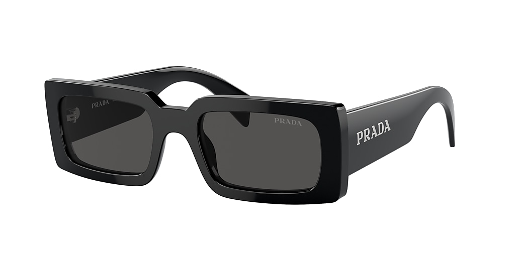 Prada PR A07S 52 Dark Grey & Black Sunglasses | Sunglass Hut USA