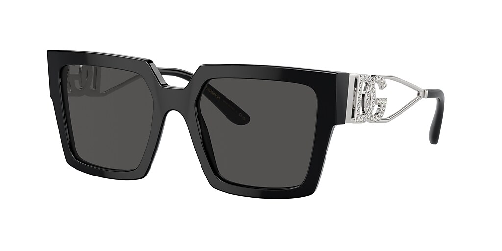 Dolce&Gabbana DG4446B 53 Dark Grey & Black Sunglasses | Sunglass Hut ...