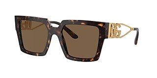 Dolce&Gabbana DG4446B 53 Dark Brown & Havana Sunglasses 
