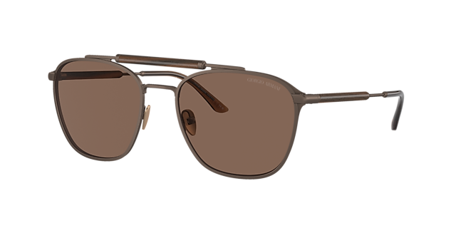 GIORGIO ARMANI AR6149 Matte Bronze - Men Sunglasses, Dark Brown Lens