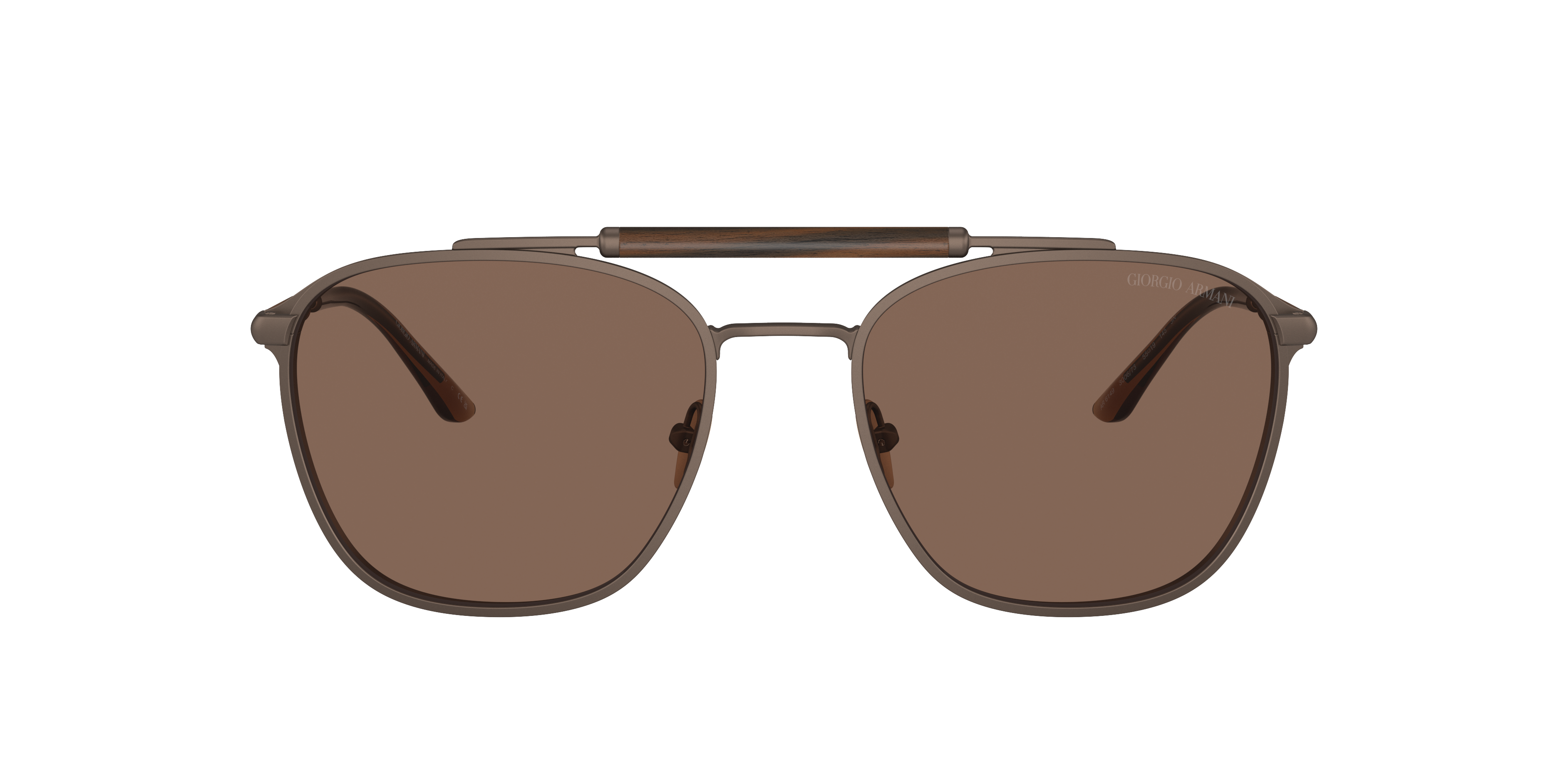 Shop Giorgio Armani Man Sunglasses Ar6149 In Dark Brown