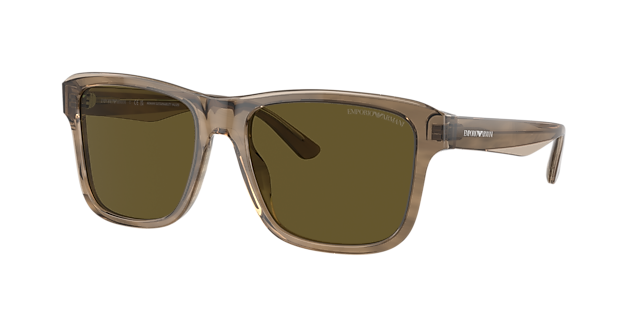 Emporio Armani EA4208 56 Dark Brown & Shiny Green/Top Brown 