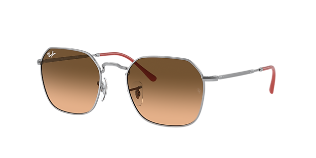 Ray-Ban RB3694 Jim 53 Gold/Red & Rose Gold Polarized Sunglasses