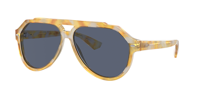 Dolce&Gabbana DG4452 60 Blue & Yellow Tortoise Polarized 