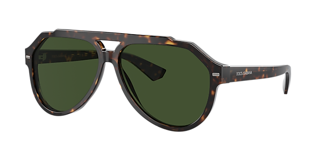 Dolce&Gabbana DG4452 60 Dark Green & Havana Sunglasses 
