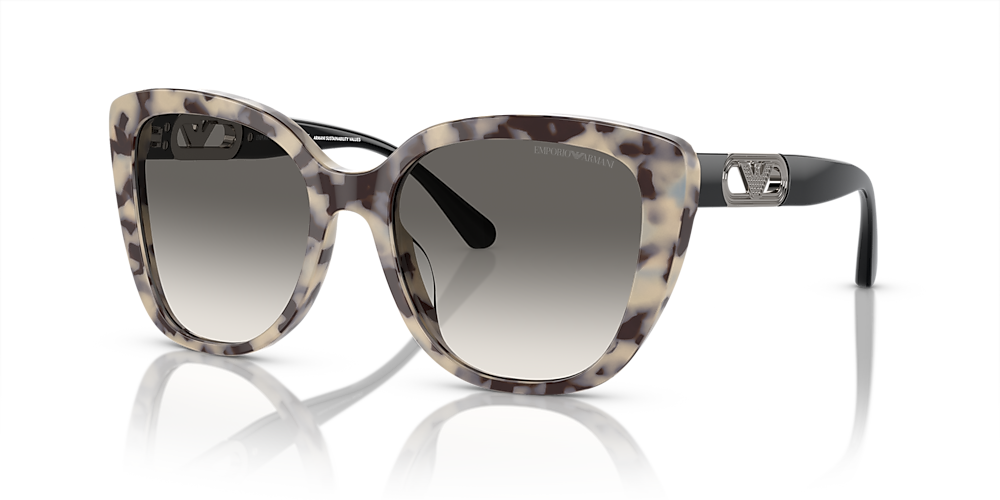 Emporio Armani EA4214U 54 Gradient Grey & Shiny Havana Cream Sunglasses