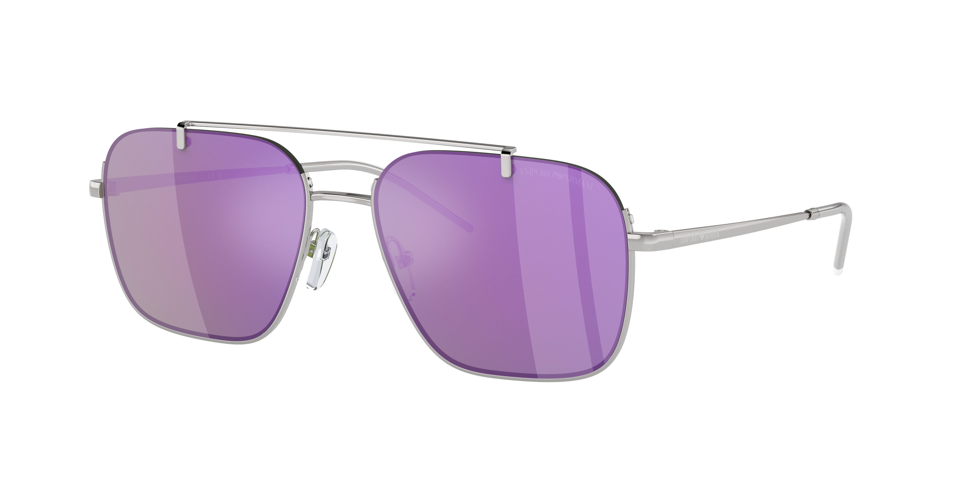 Emporio Armani Man Sunglasses Ea2150 In Grey Mirror Violet