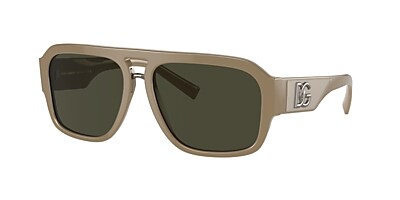 Dolce&Gabbana DG4403 58 Dark Green & Kaki Sunglasses | Sunglass 
