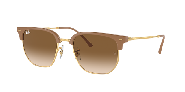 Ray-Ban RB4416 New Clubmaster 51 Gold/Red & Bordeaux On