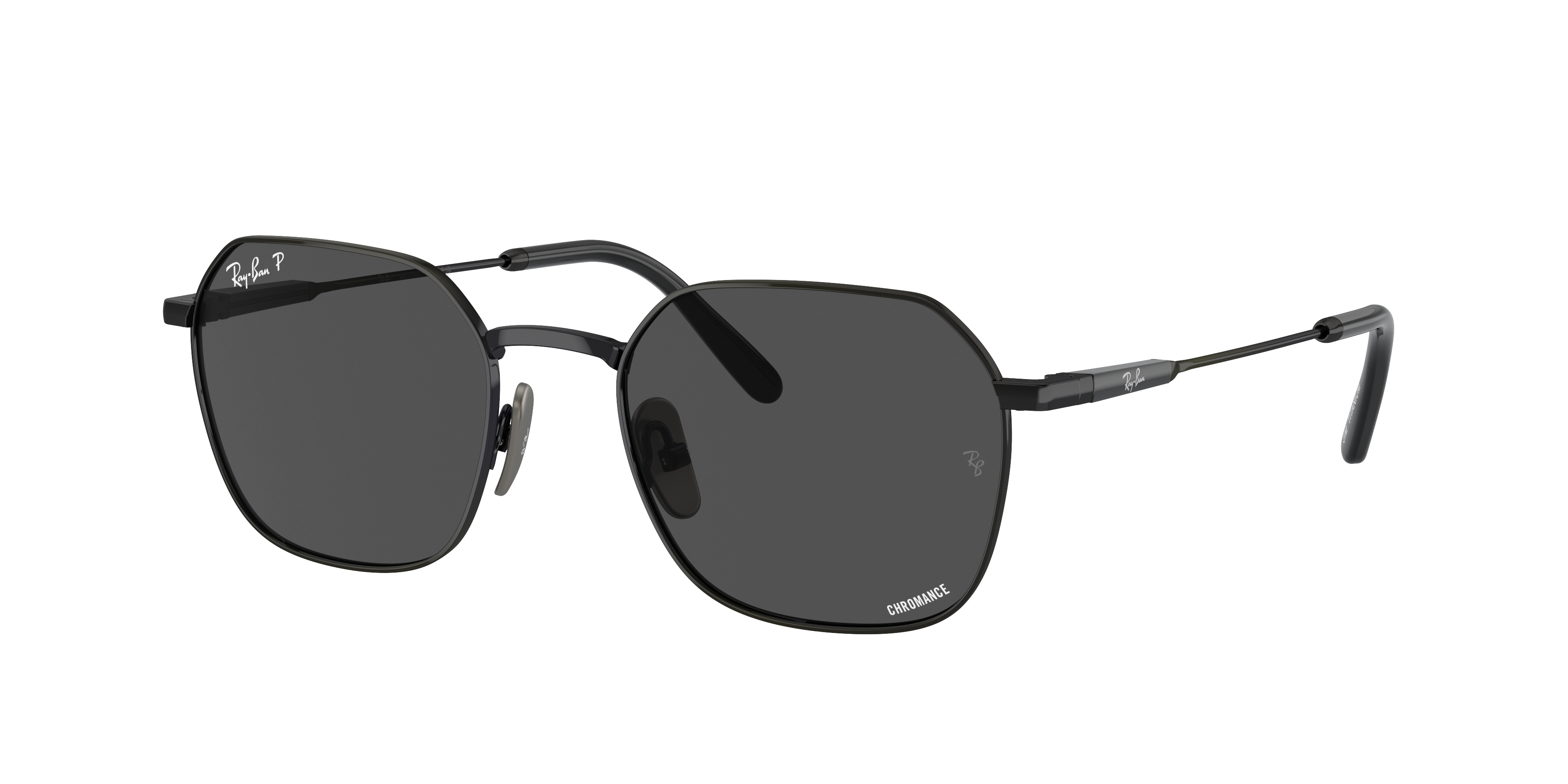 RAY-BAN RB8094 Jim Titanium Black - Unisex Sunglasses, Dark Grey Lens