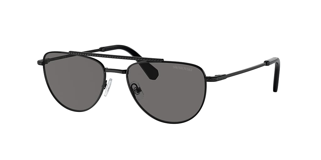 Swarovski SK7007 53 Dark Grey Polarized & Black Polarized Sunglasses ...