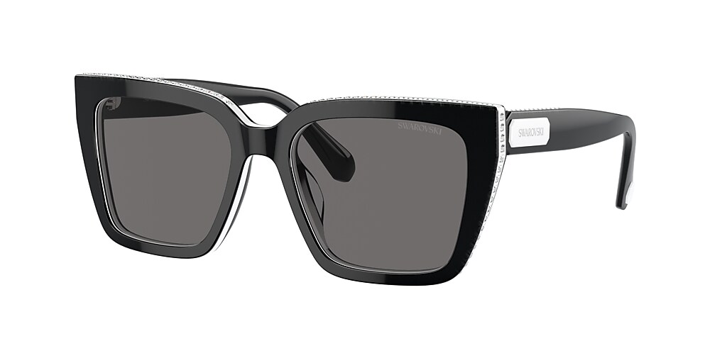 Swarovski SK6013 54 Dark Grey Polar & Black Polarized Sunglasses ...