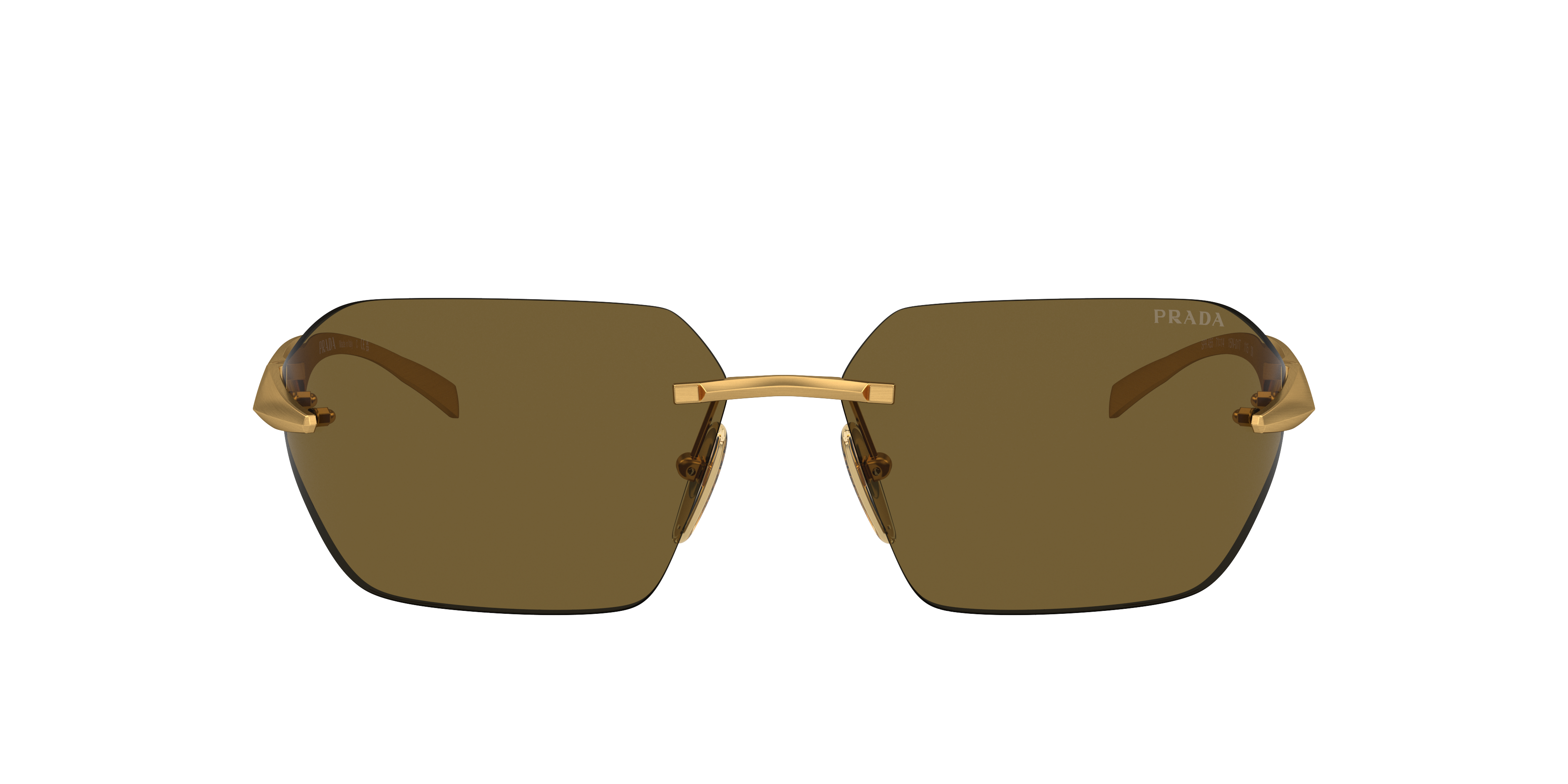 Shop Prada Man Sunglasses Pr A55s In Dunkelbraun