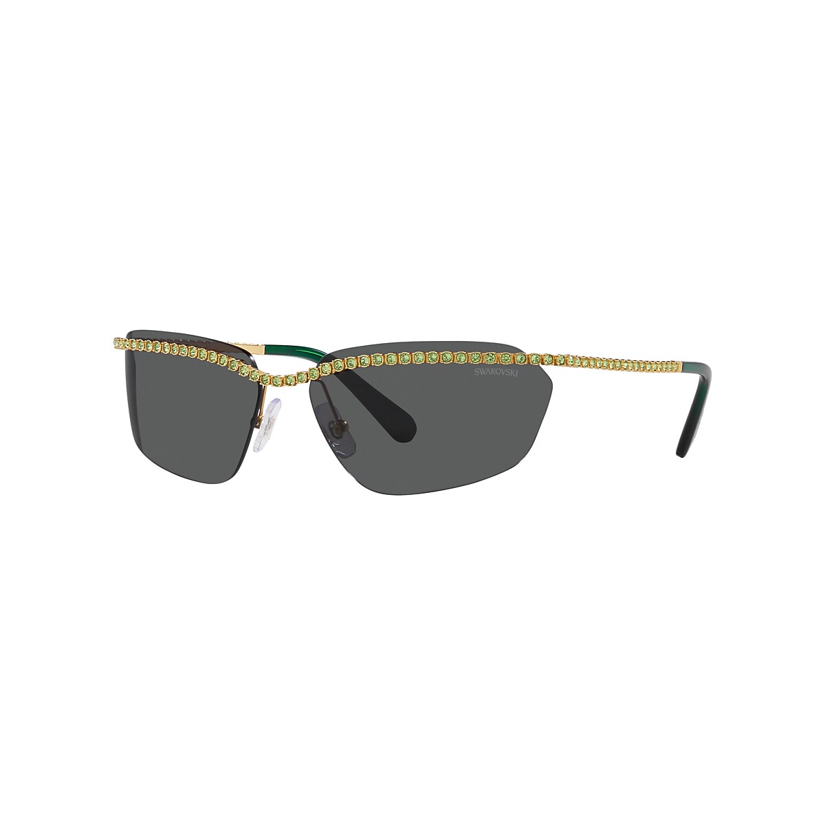 Swarovski SK7001 64 Dark Grey & Gold Sunglasses