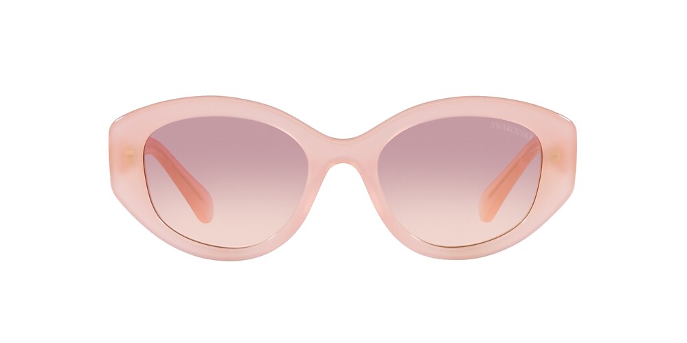 Swarovski SK6005 53 Brown Gradient Violet & Pink Opal Sunglasses 