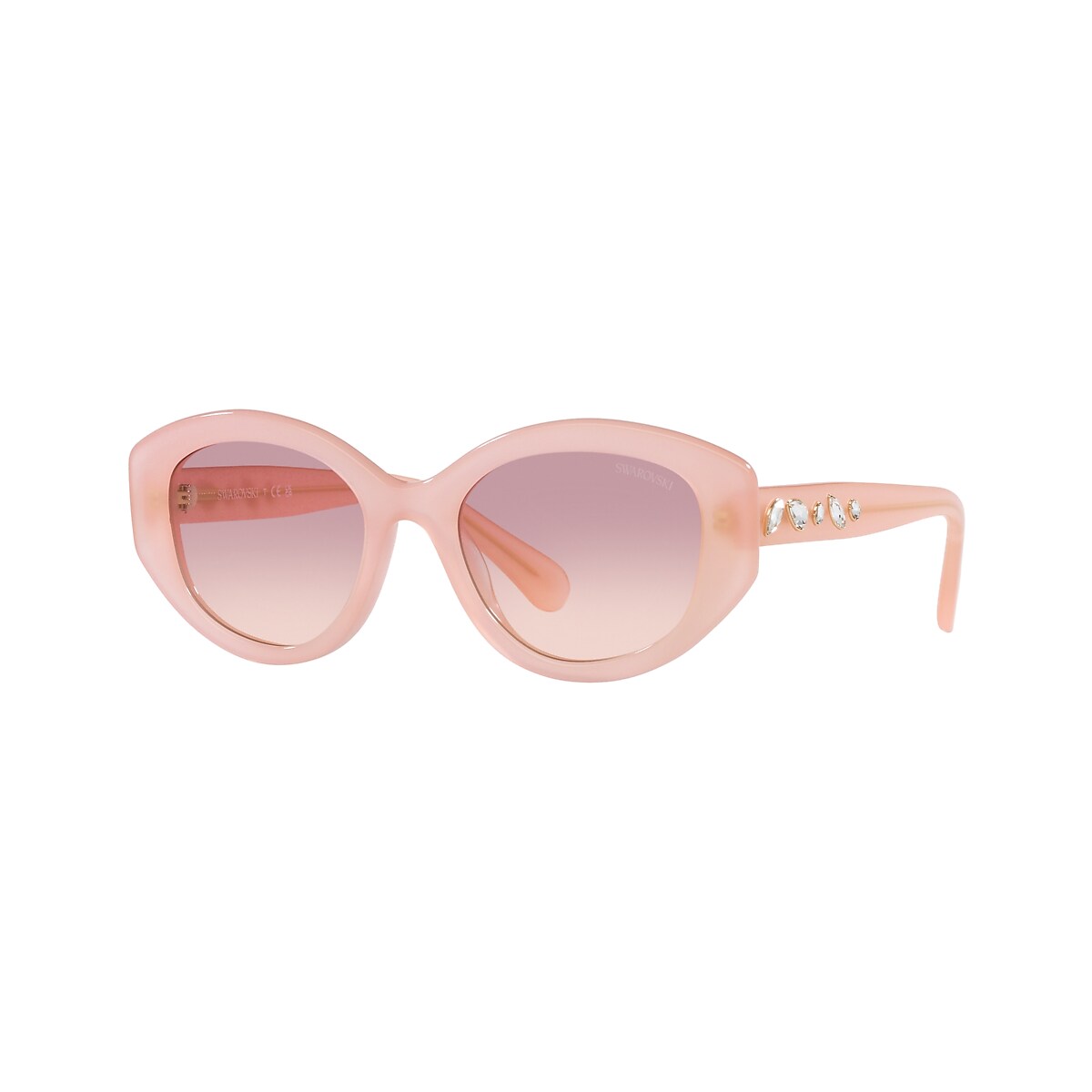 SWAROVSKI SK6005 Pink Opal - Women Sunglasses, Brown Gradient Violet Lens