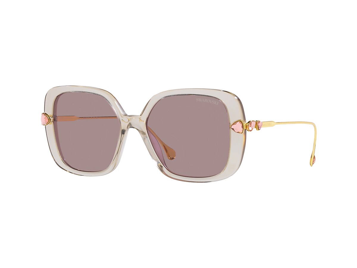 Swarovski SK6011 XL (55 - 17) with Violet lenses and Brown frame | Sunglass Hut® Swarovski SK6011 XL (55 - 17) with Violet lenses and Brown frame | Sunglass Hut®