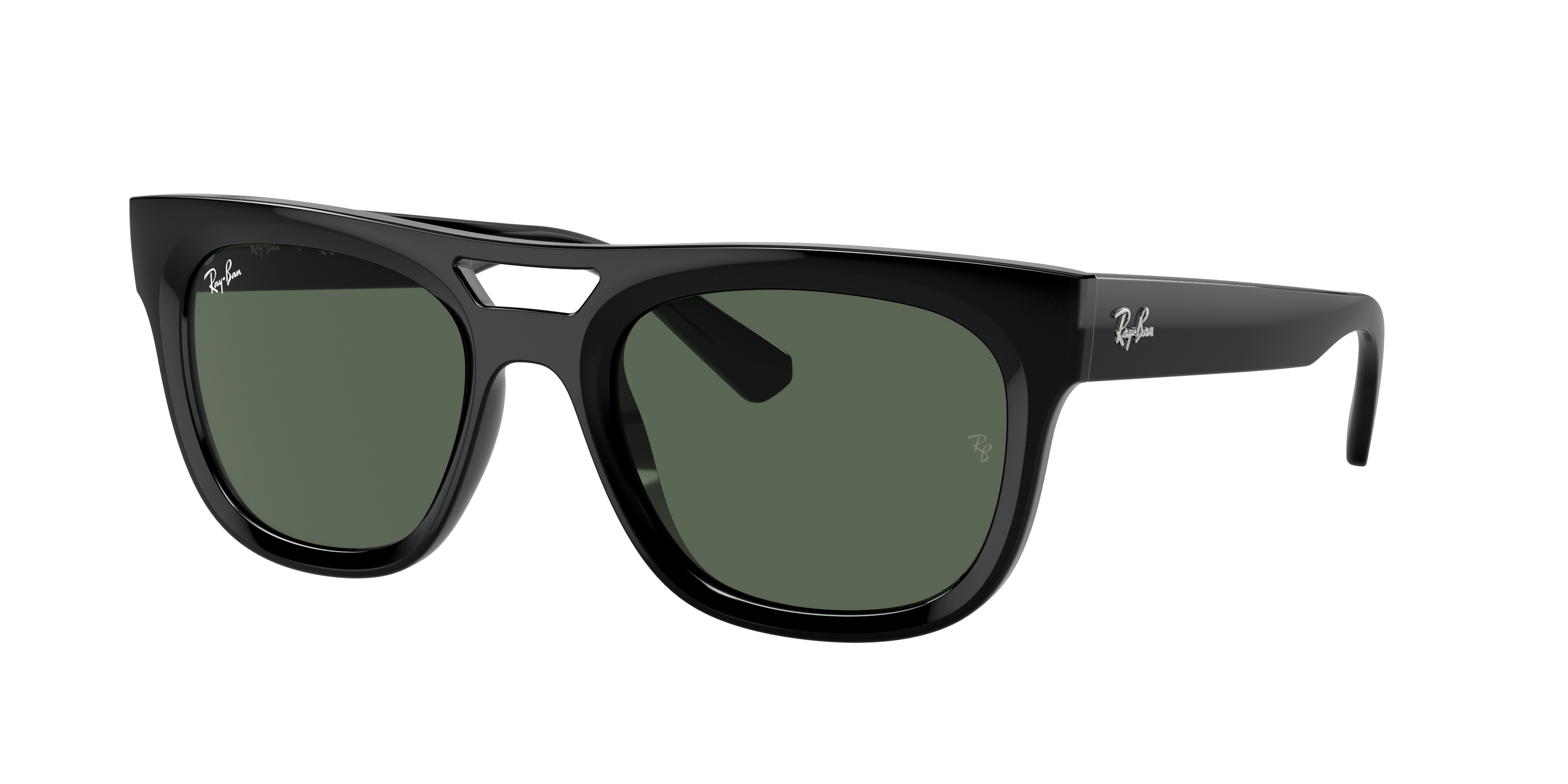 RAY-BAN RB4426 Phil Bio-Based Black - Unisex Sunglasses, Dark Green Lens