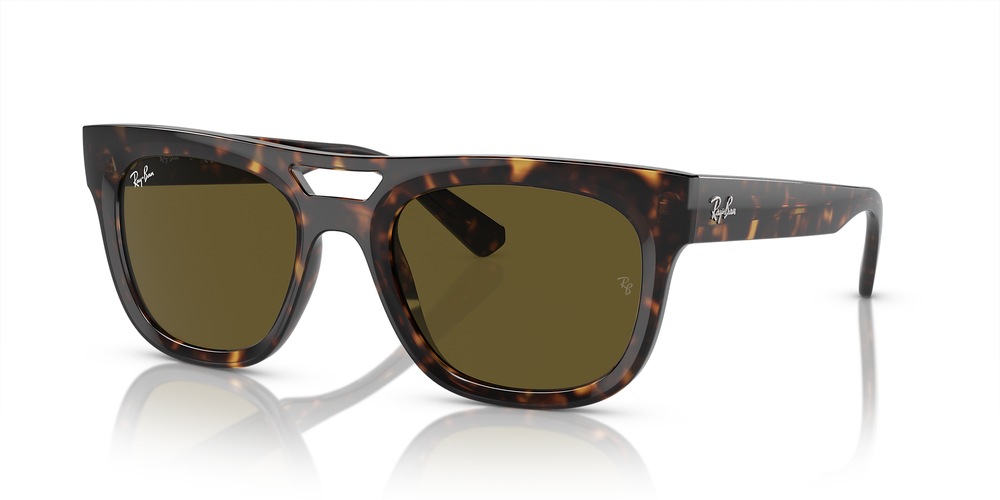 Ray-Ban RB4426 Phil Bio-Based 54 Dark Brown & Havana Sunglasses ...